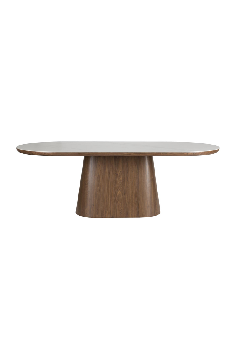 Oval Wood Dining Table | DF Almira | Woodfurniture.com