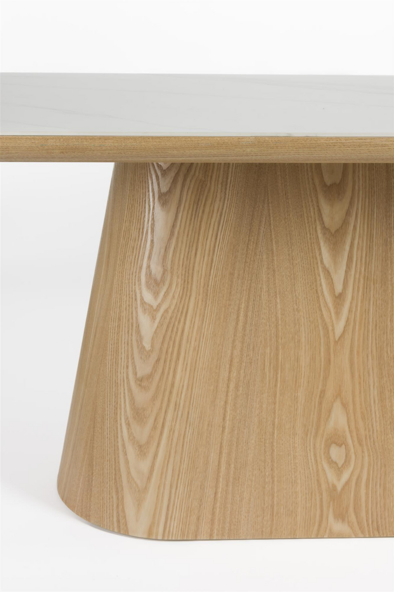 Oval Wood Dining Table | DF Almira | Woodfurniture.com