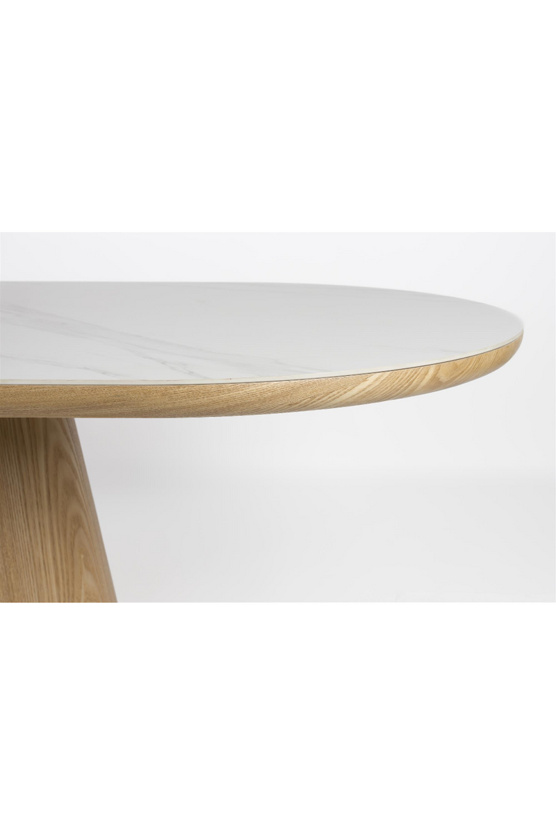 Oval Wood Dining Table | DF Almira | Woodfurniture.com