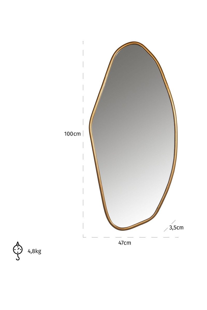 Organic Shaped Mirror | OROA Eldon | Woodfurniture.com