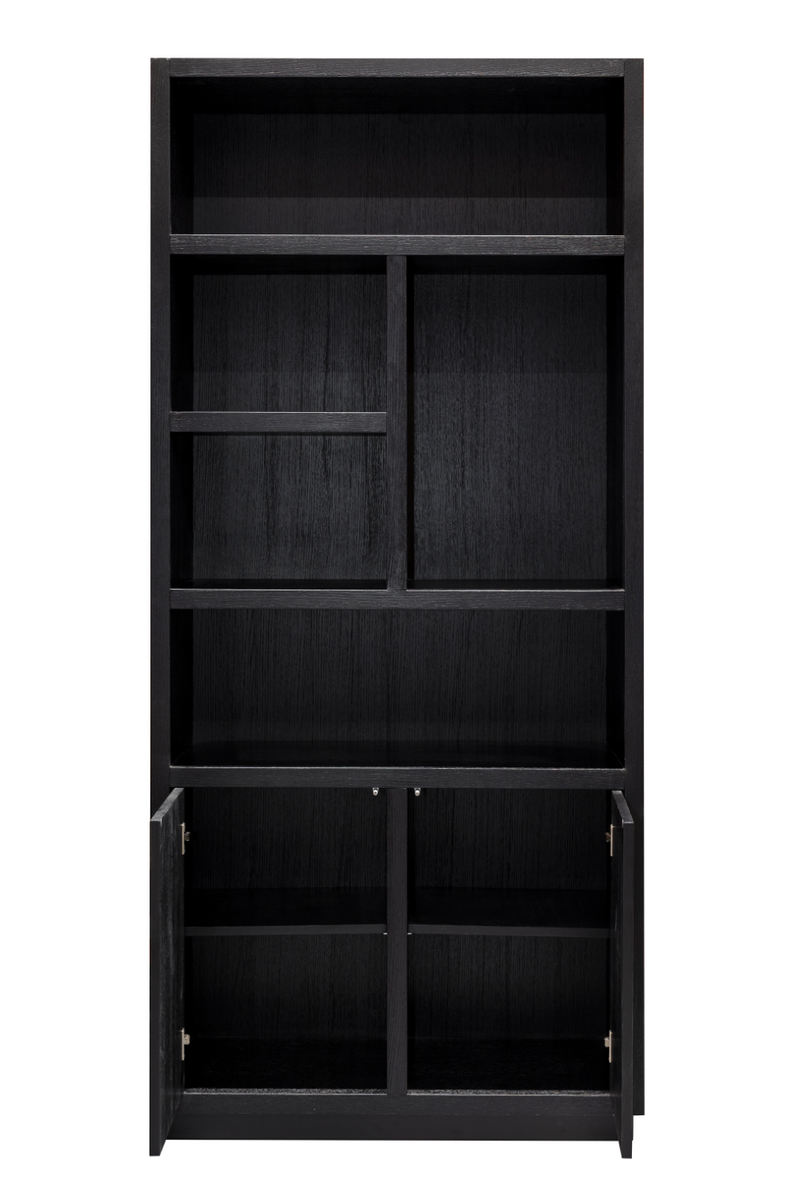 Black Oak Bookcase | OROA Oakura | Woodfurniture.com