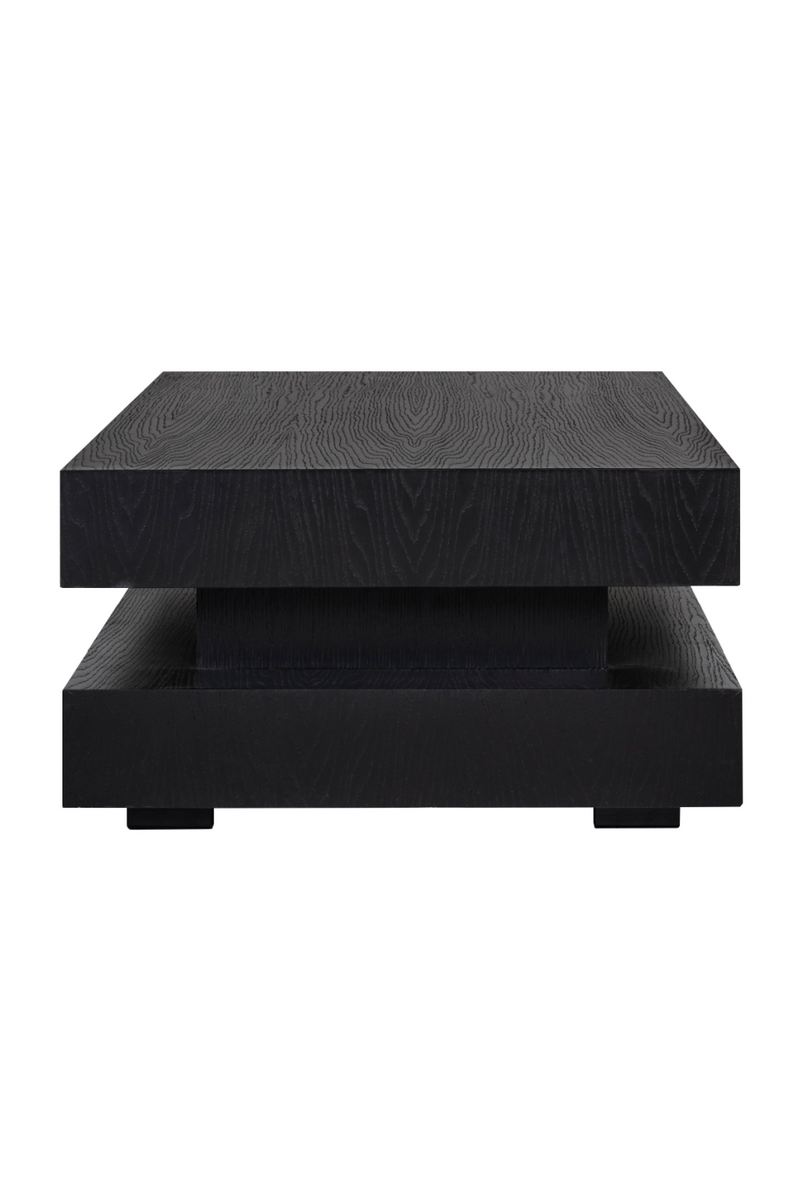 H-Shape Black Oak Coffee Table | OROA Oakura | Woodfurniture.com