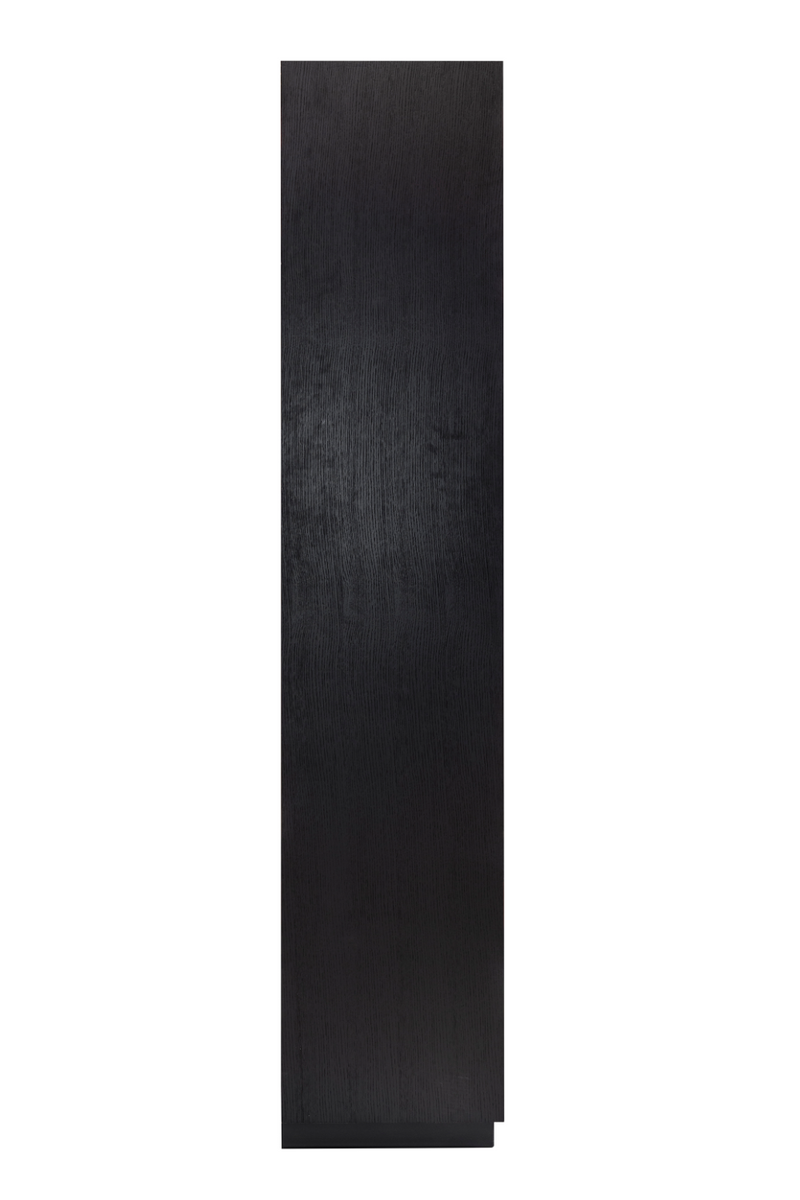 Black Wooden 2-Door Bookcase | OROA Oakura | Woodfurniture.com