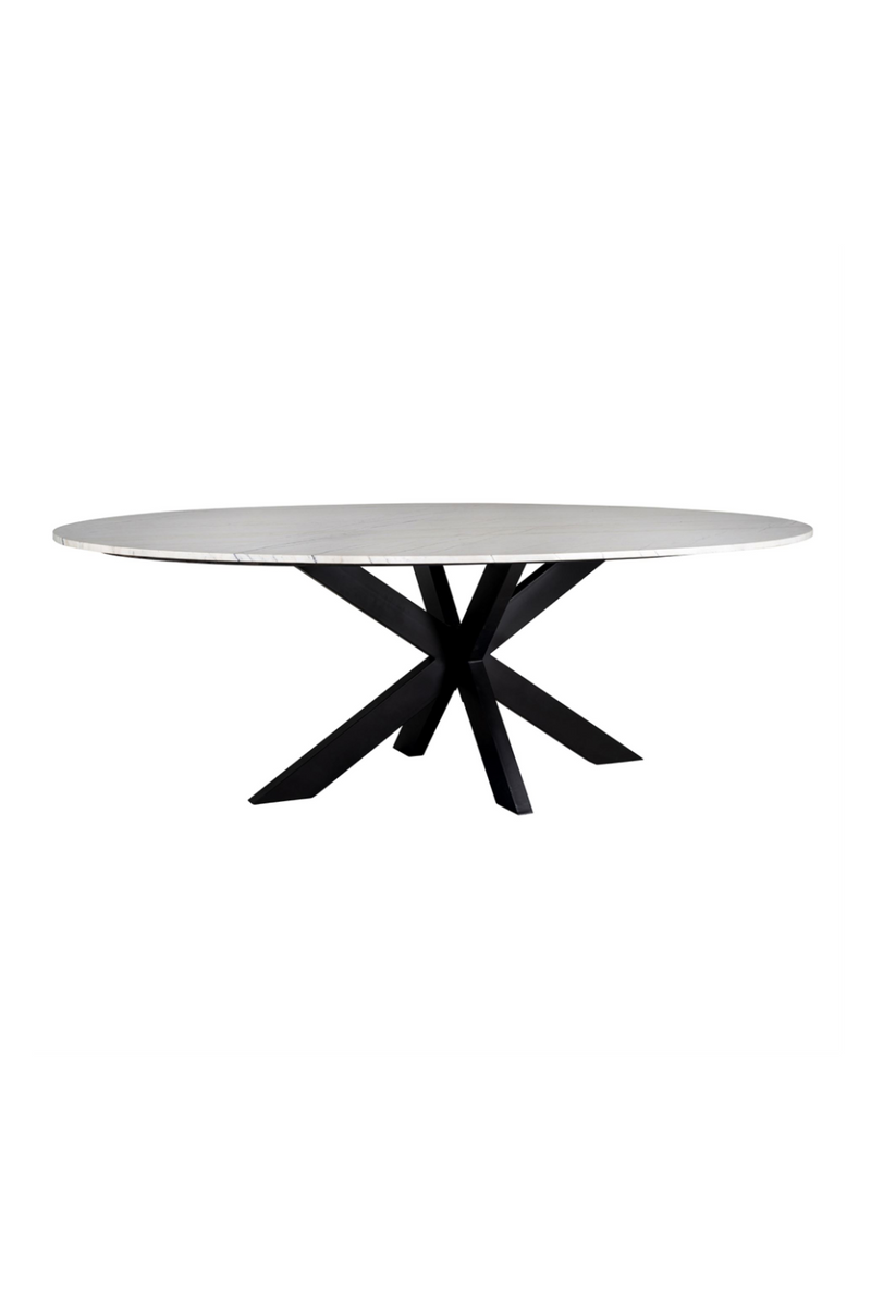 Oval Marble Dining Table | OROA Lexington | Woodfurniture.com