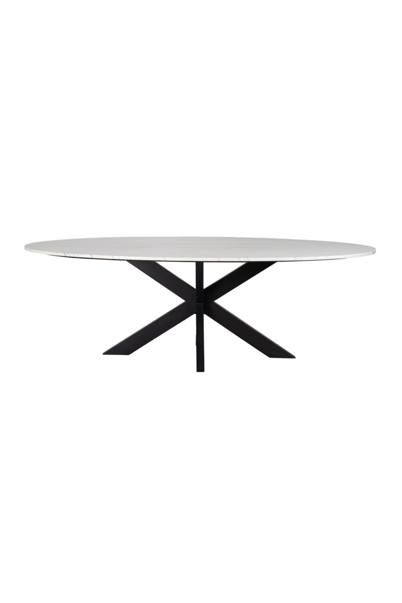 Oval Marble Dining Table | OROA Lexington | Woodfurniture.com