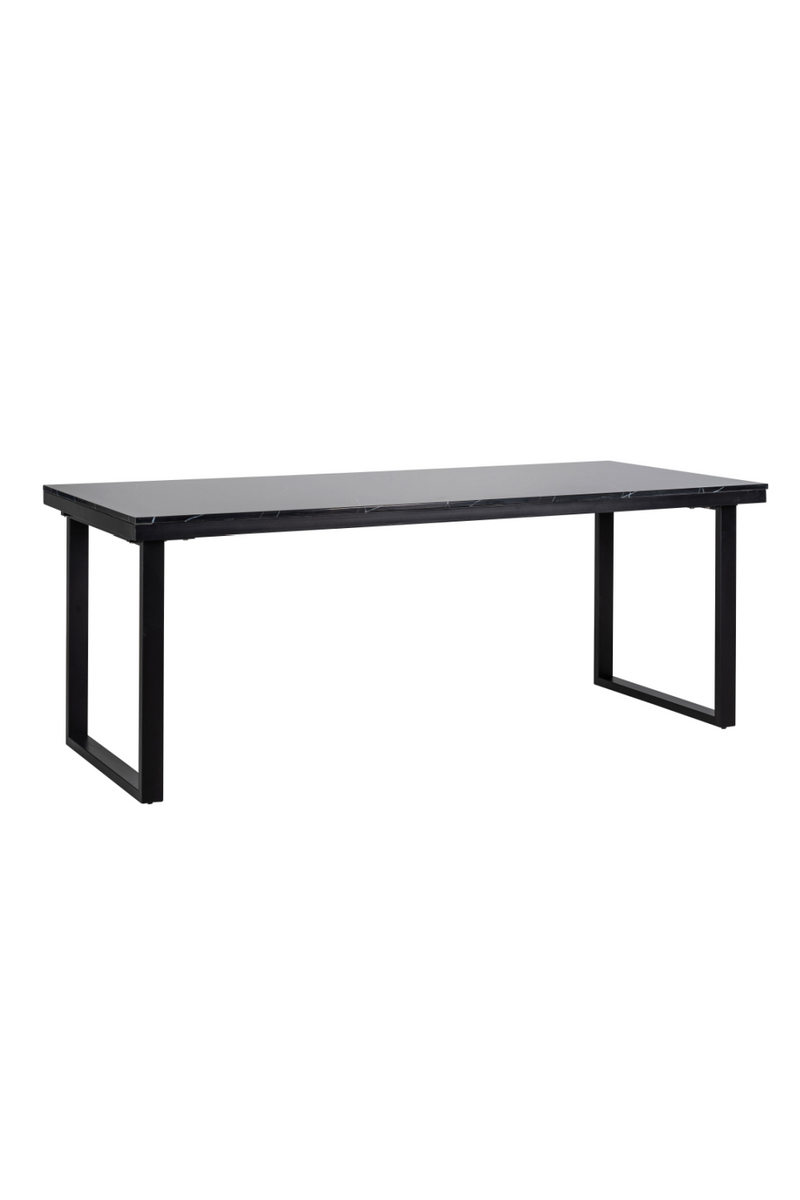 Black Marble Dining Table L | OROA Beaumont | Woodfurniture.com