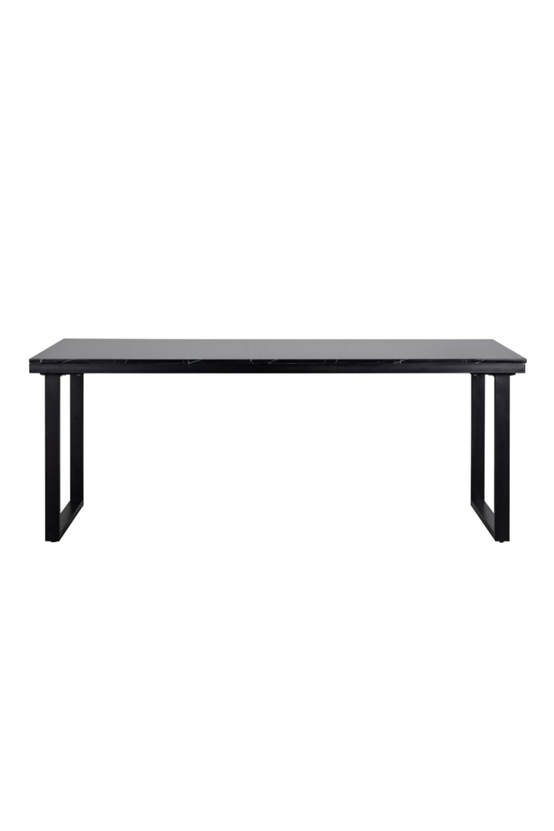 Black Marble Dining Table L | OROA Beaumont | Woodfurniture.com