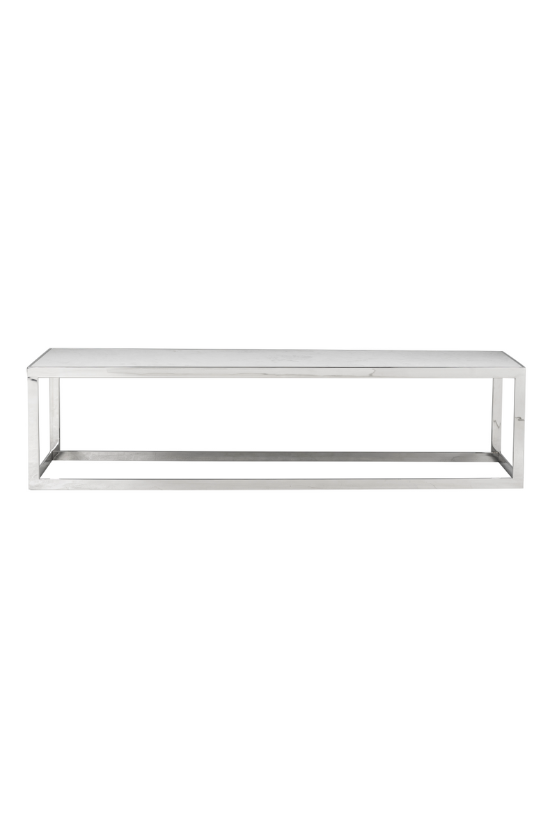 Silver Framed Marble TV Unit | OROA Levanto | Woodfurniture.com