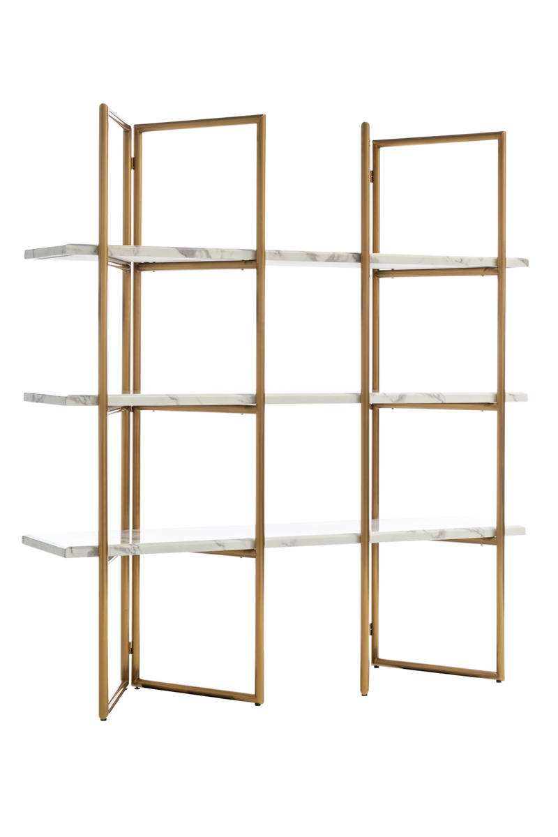 Gold Framed Marble Cabinet | OROA Lagrand | Woodfurniture.com