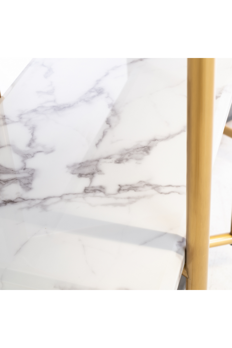 Gold Framed Marble Cabinet | OROA Lagrand | Woodfurniture.com