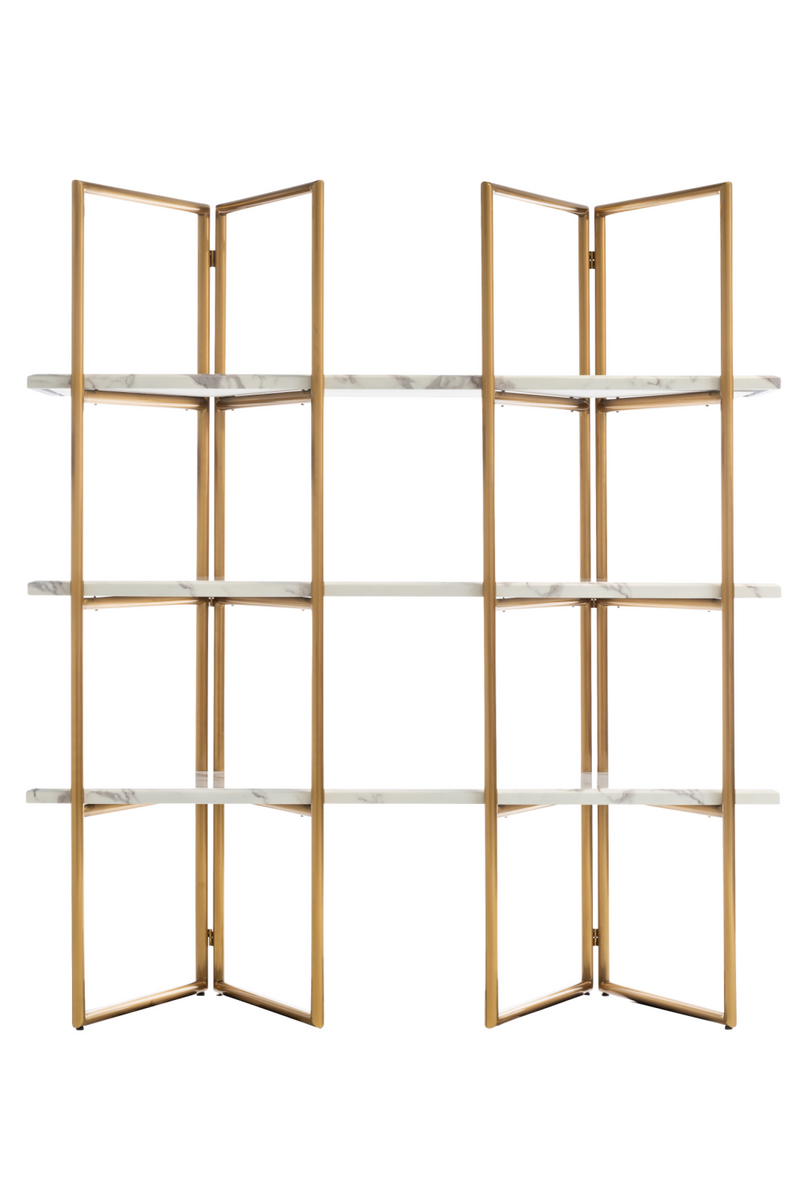 Gold Framed Marble Cabinet | OROA Lagrand | Woodfurniture.com