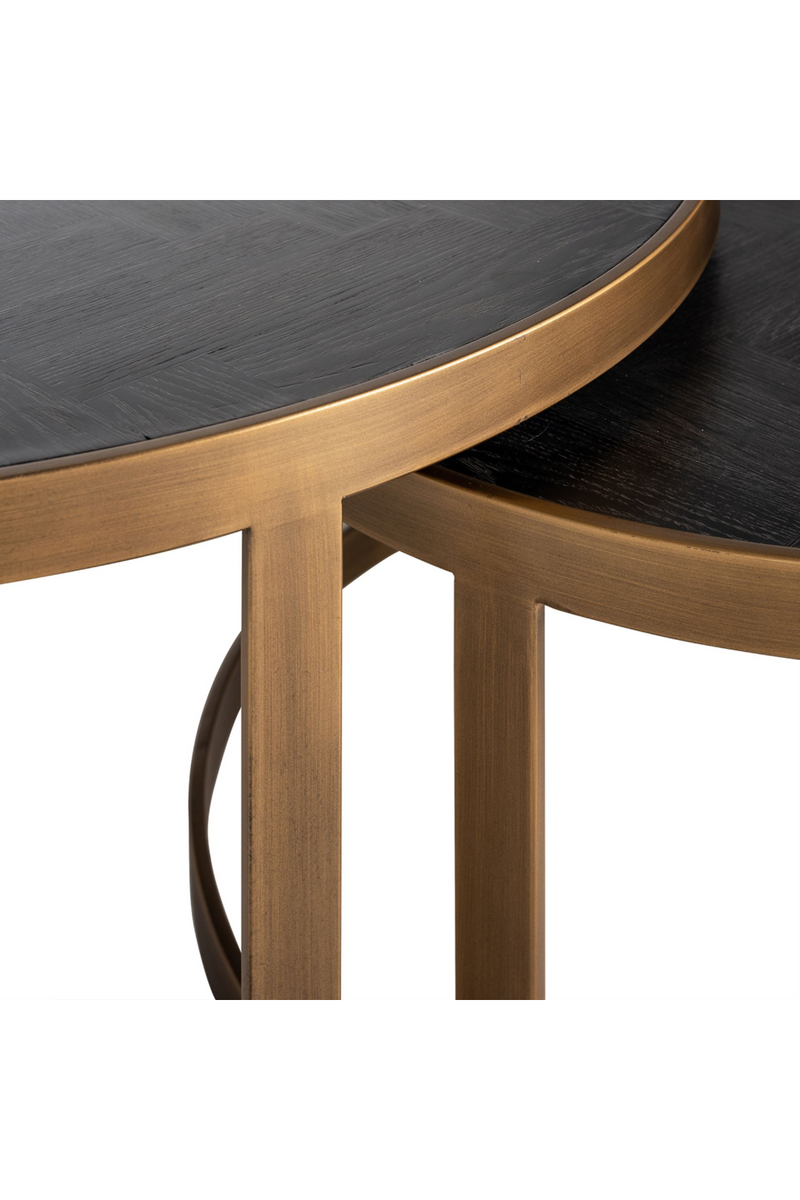 Black Oak Nested Coffee Tables (2) | OROA Blackbone | Woodfurniture.com