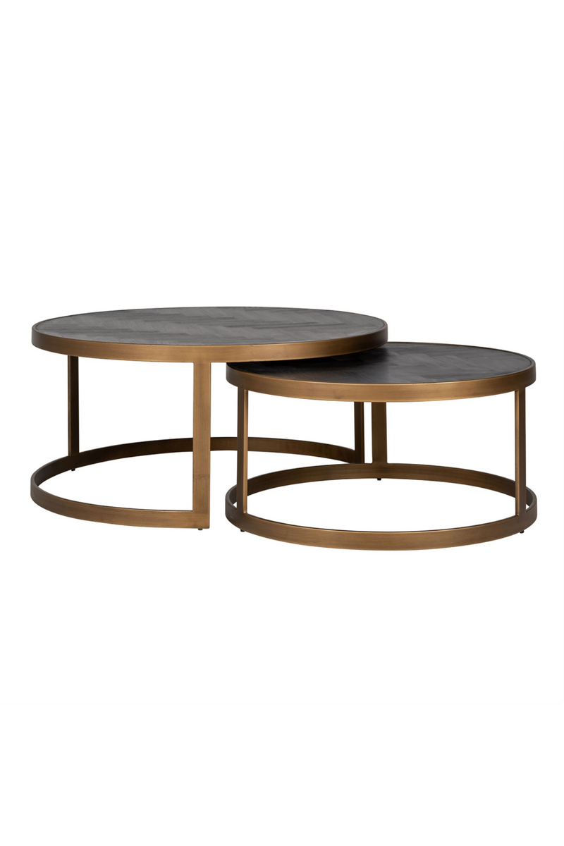 Black Oak Nested Coffee Tables (2) | OROA Blackbone | Woodfurniture.com