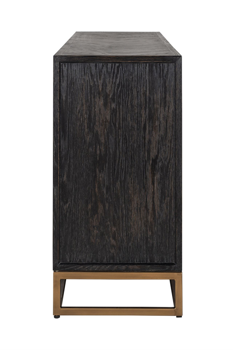 Brass Accent Oak Sideboard | OROA Blackbone | Woodfurniture.com