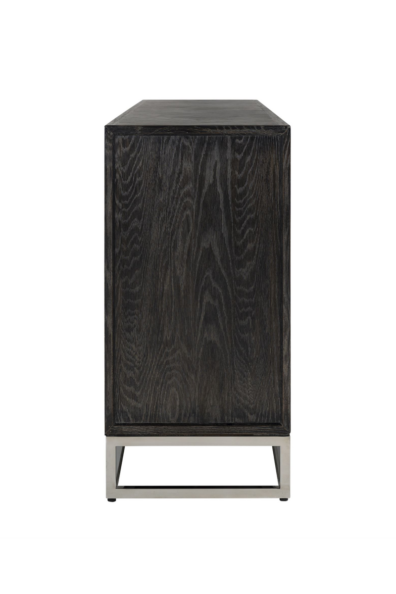 Black Oak Chevron Sideboard | OROA Blackbone | Woodfurniture.com