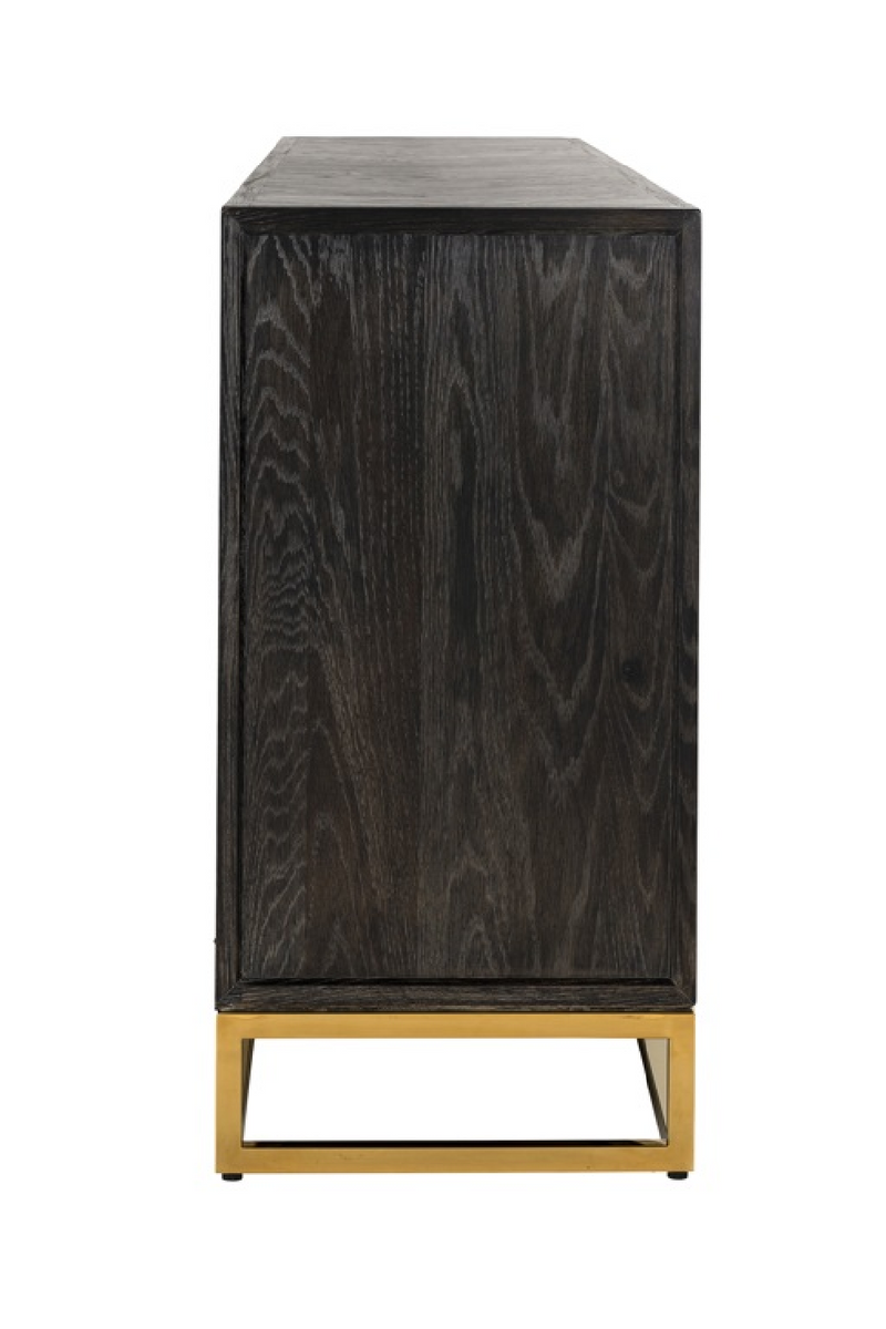 Herringbone Oak Modern Sideboard | OROA Blackbone | Woodfurniture.com