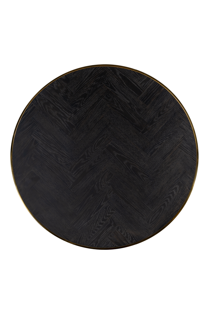 Round Gold Nesting Coffee Table | OROA Blackbone | Woodfurniture.com