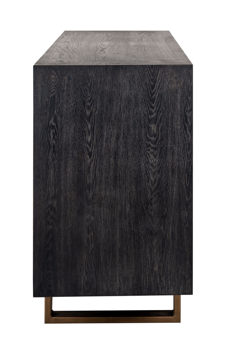 Black Oak Gold Accent Sideboard | OROA Hunter | Woodfurniture.com