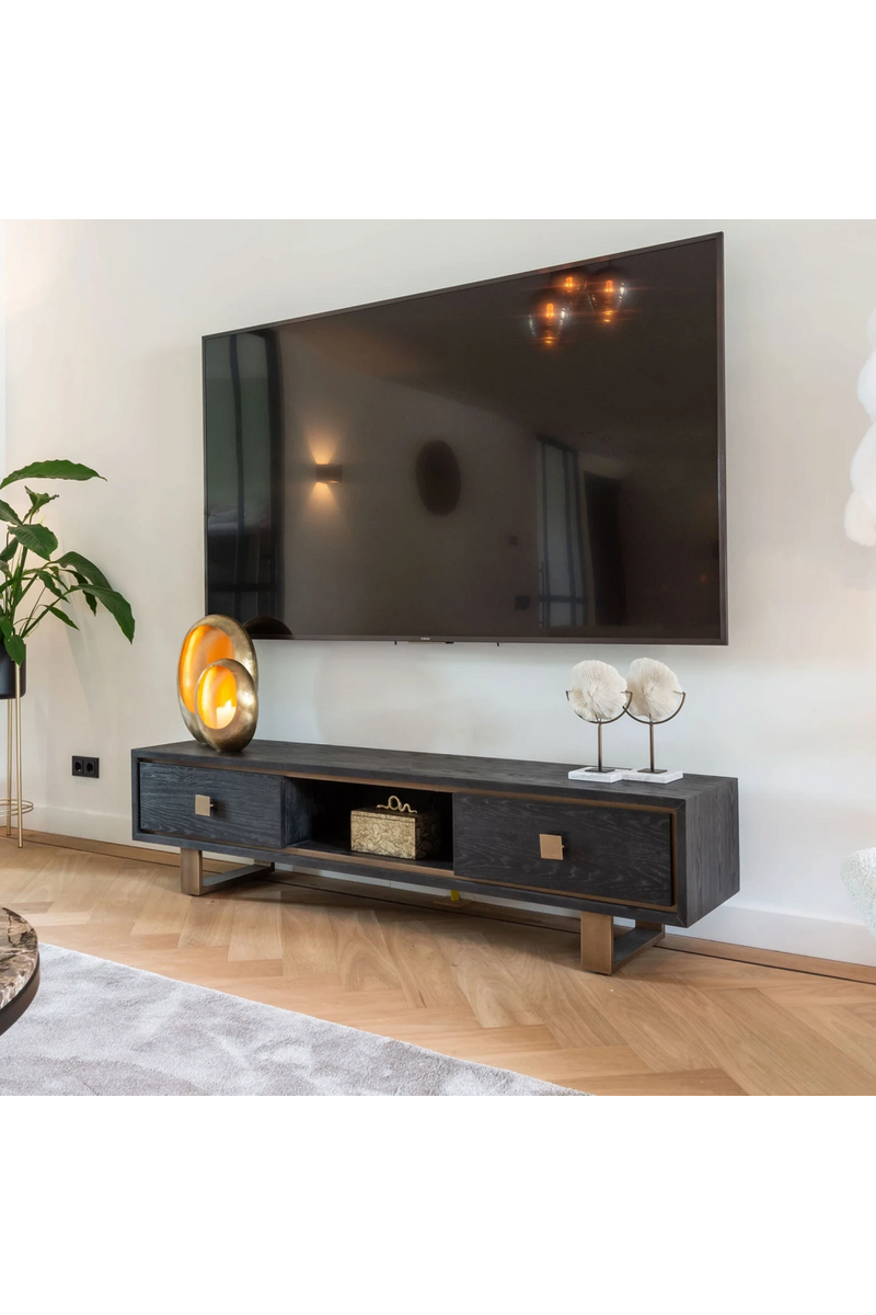 Contemporary Oak TV Cabinet | OROA Hunter | Woodfurniture.com