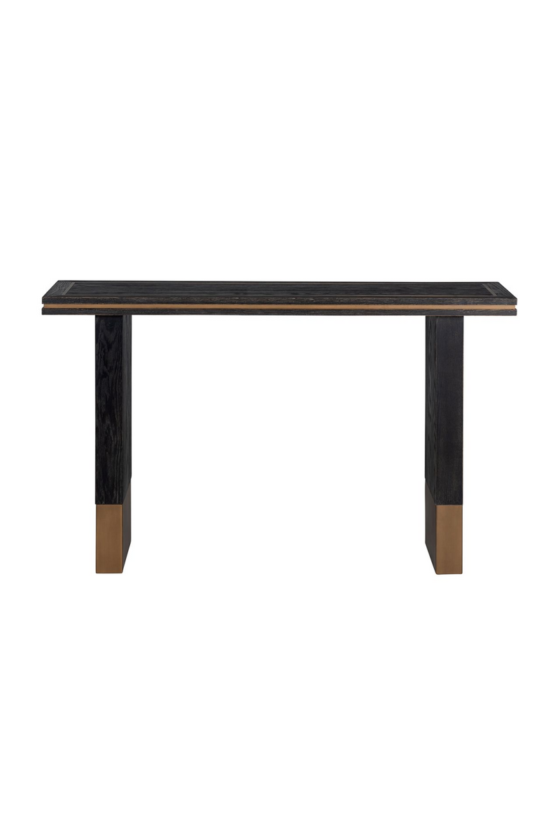 Black Oak Veneer Console Table | OROA Hunter | Woodfurniture.com