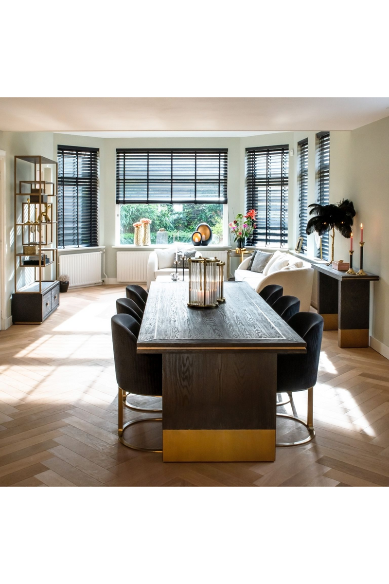 Black Oak Veneer Console Table | OROA Hunter | Woodfurniture.com