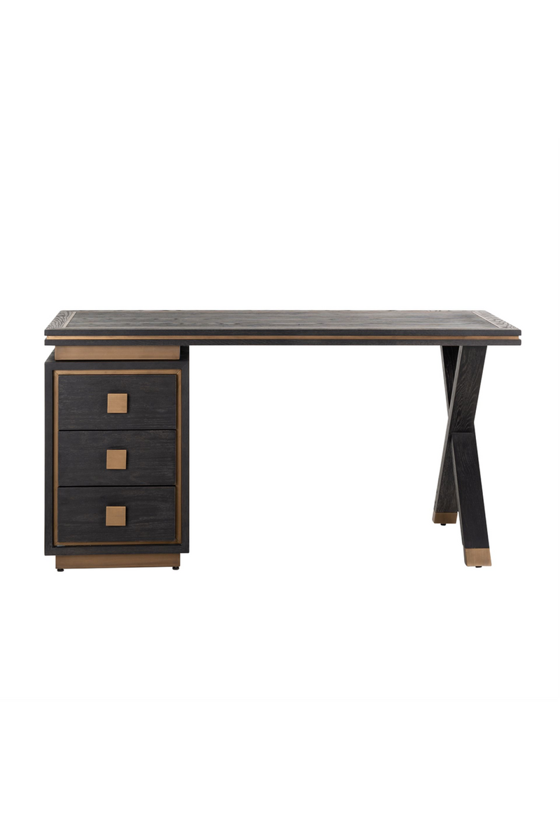 Wooden Desk With 3 Drawers | OROA Hunter | Woodfurniture.com