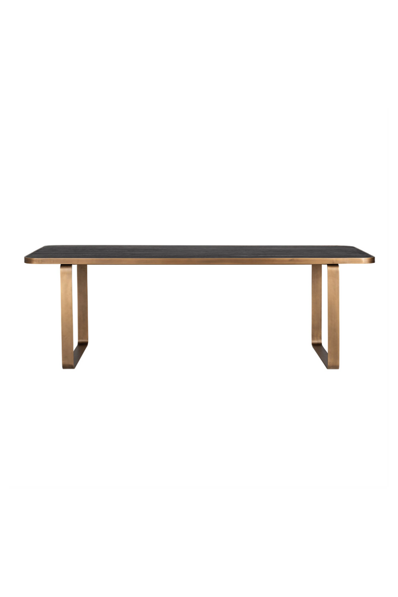 Gold Framed Oak Dining Table | OROA Hunter | woodfurniture.com