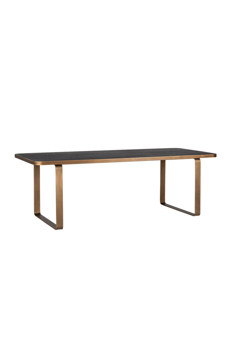 Gold Framed Oak Dining Table | OROA Hunter | woodfurniture.com