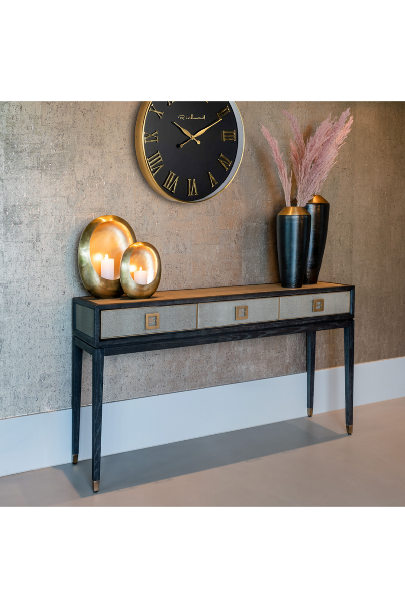 Modern Leather Console Table | OROA Bloomingville | Woodfurniture.com