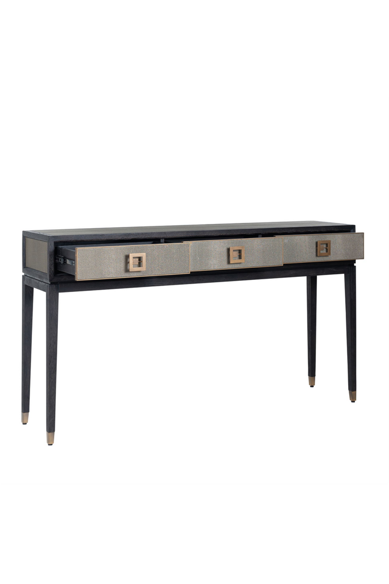 Modern Leather Console Table | OROA Bloomingville | Woodfurniture.com