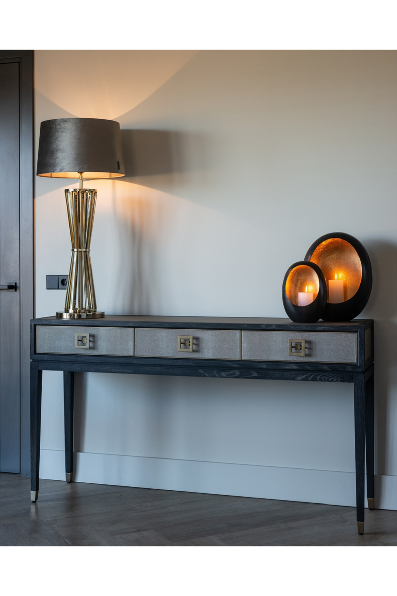 Modern Leather Console Table | OROA Bloomingville | Woodfurniture.com