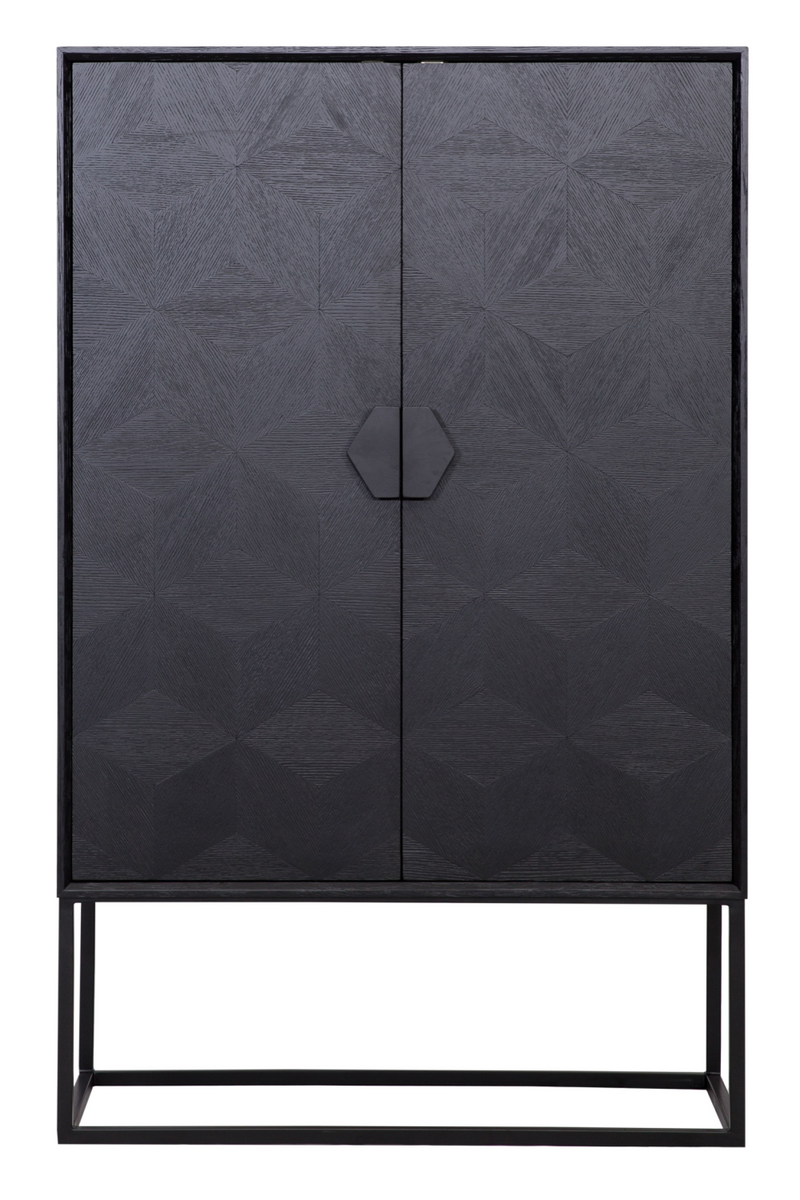 Black Oak Veneer Cabinet | OROA Blax | Woodfurniture.com