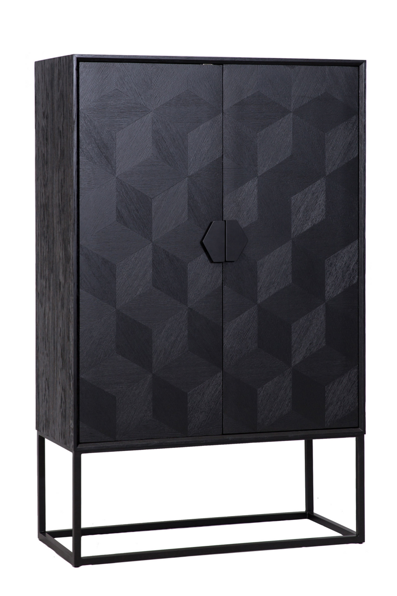 Black Oak Veneer Cabinet | OROA Blax | Woodfurniture.com