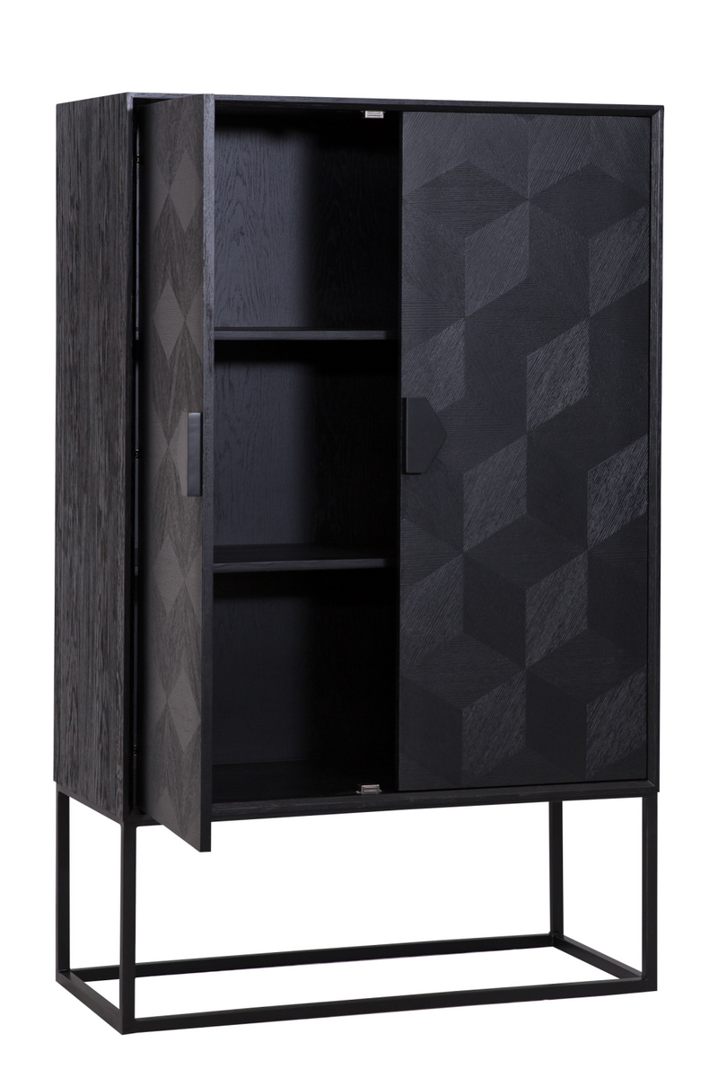 Black Oak Veneer Cabinet | OROA Blax | Woodfurniture.com