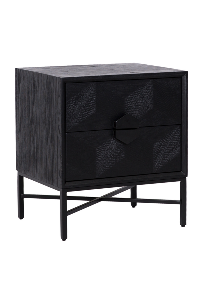 Black Wooden Chest of Drawers | OROA Blax | Woodfurniture.com