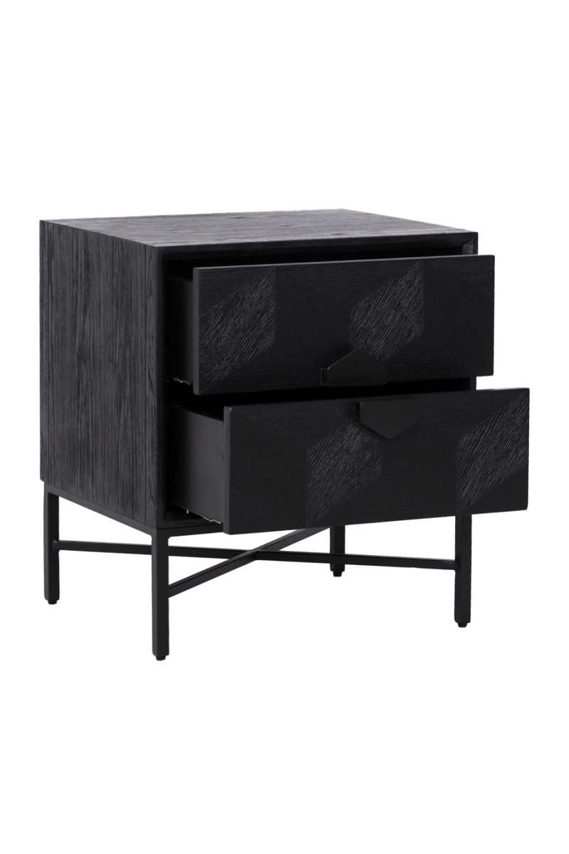 Black Wooden Chest of Drawers | OROA Blax | Woodfurniture.com