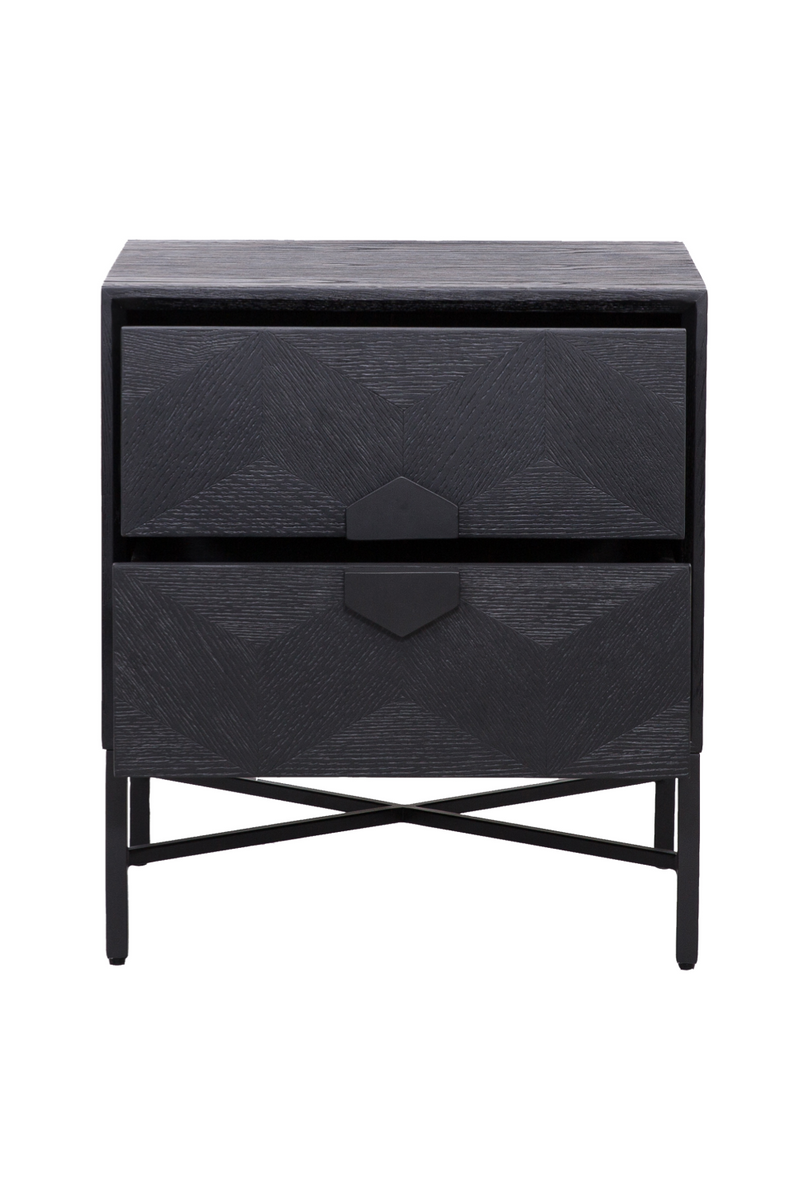 Black Wooden Chest of Drawers | OROA Blax | Woodfurniture.com