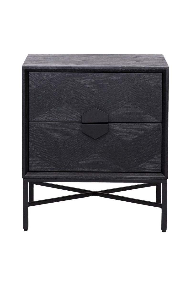 Black Wooden Chest of Drawers | OROA Blax | Woodfurniture.com