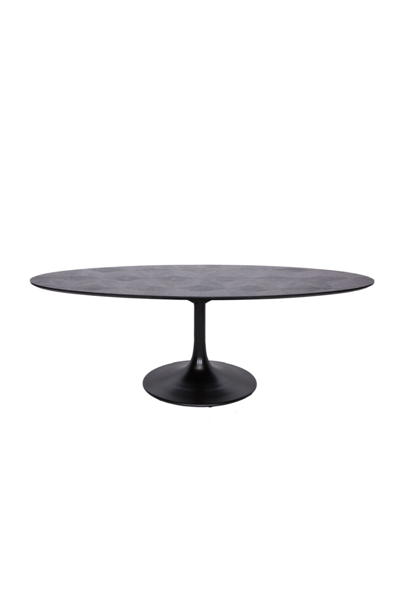 Oval Pedestal Dining Table | OROA Blax | Woodfurniture.com