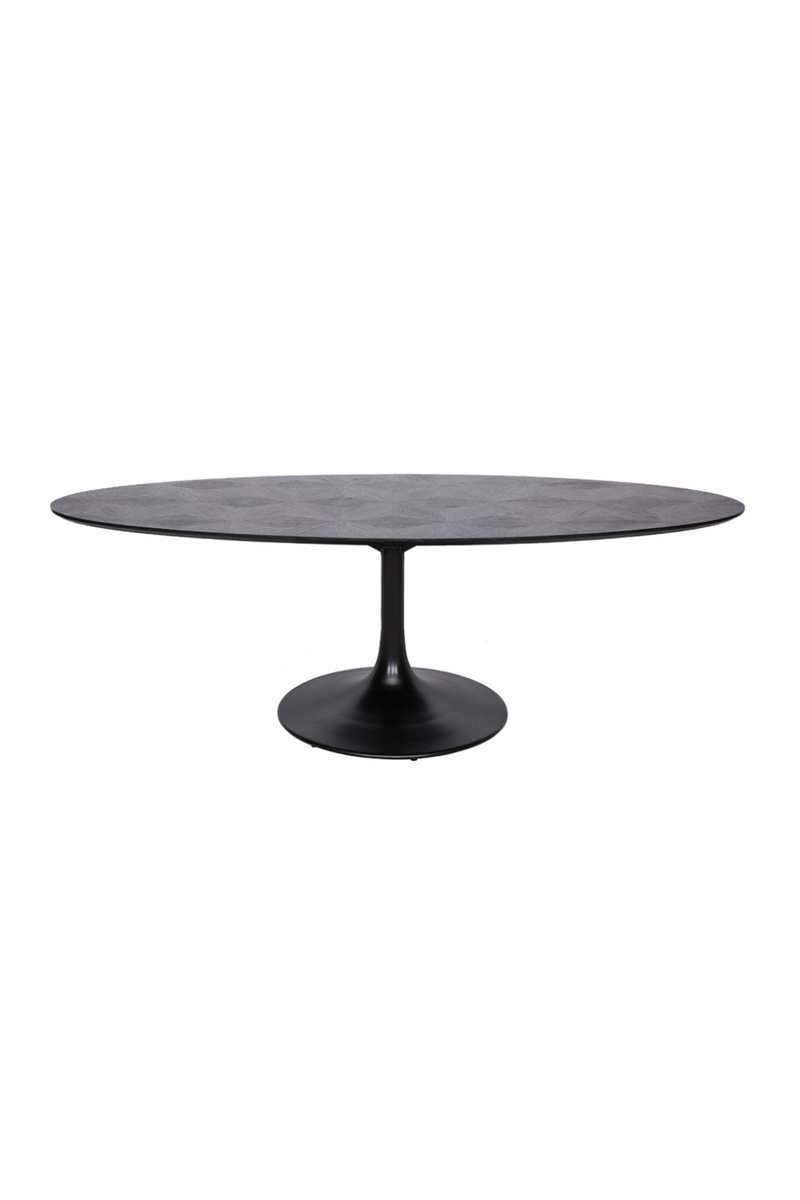 Oval Pedestal Dining Table | OROA Blax | Woodfurniture.com