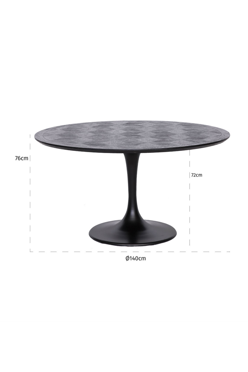 Round Pedestal Dining Table | OROA Blax | Woodfurniture.com