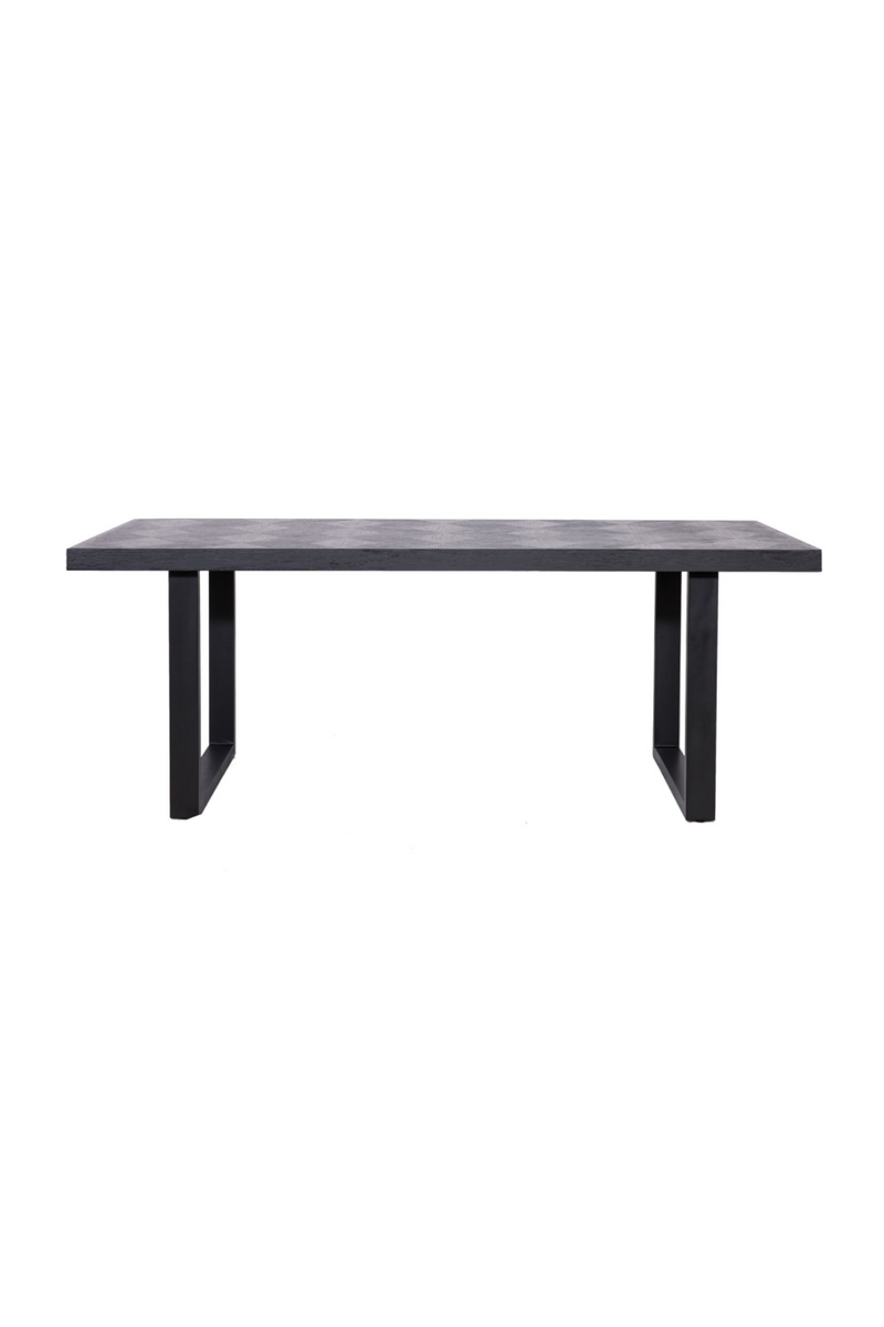 Black Oak U-Leg Dining Table M | OROA Blax | Woodfurniture.com