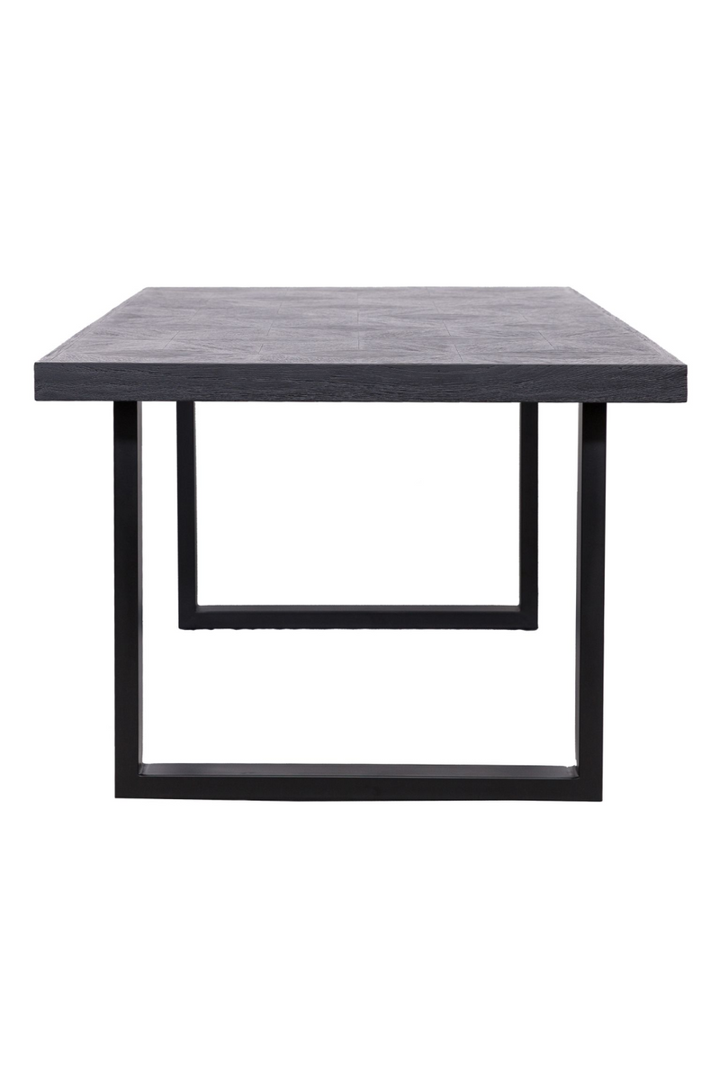 Black Oak U-Leg Dining Table M | OROA Blax | Woodfurniture.com