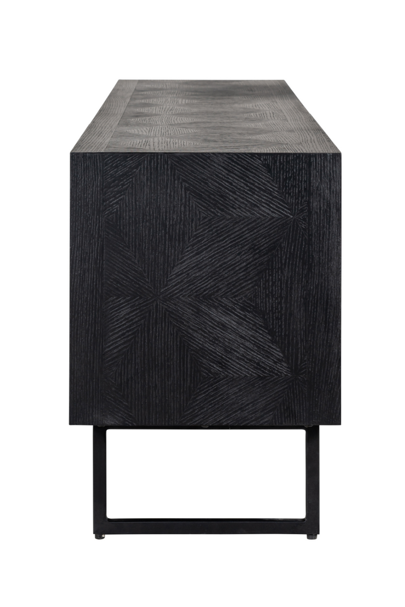 Black Oak Veneer TV Sideboard | OROA Blax | Woodfurniture.com