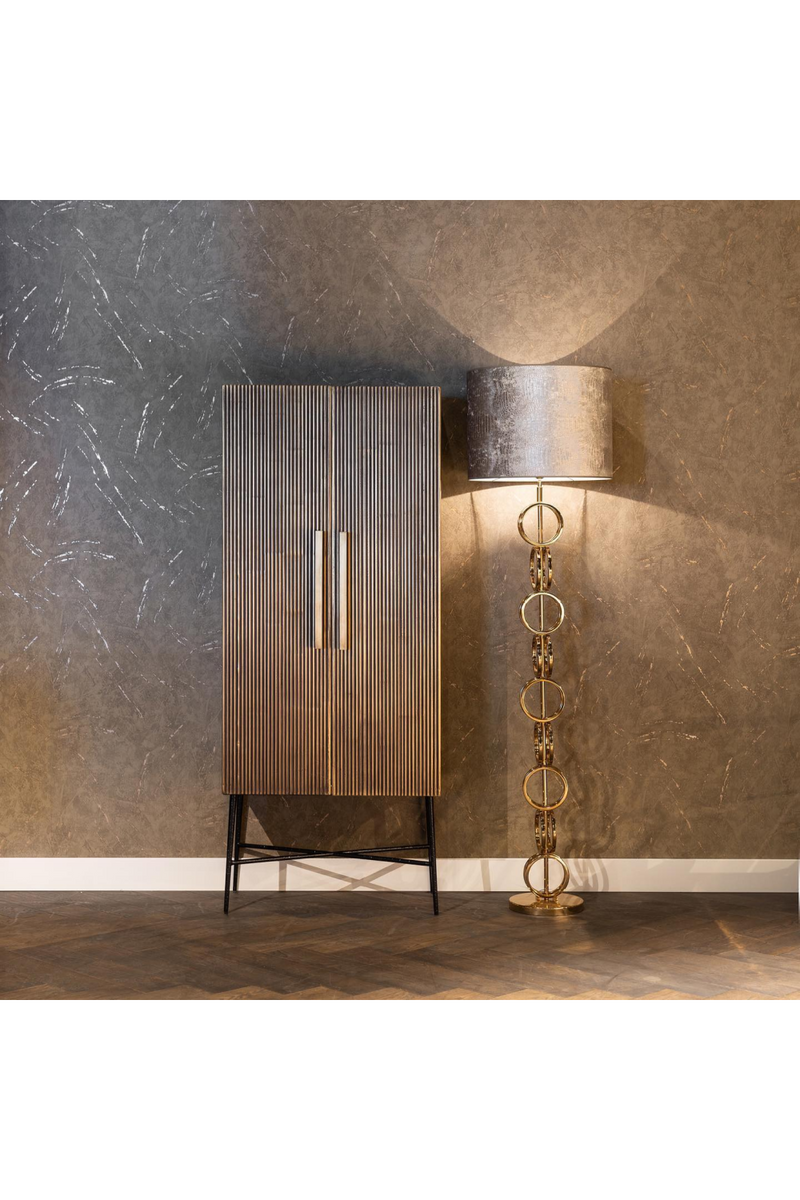 Brass 2-Door Modern Cabinet | OROA Ironville | Woodfurniture.com