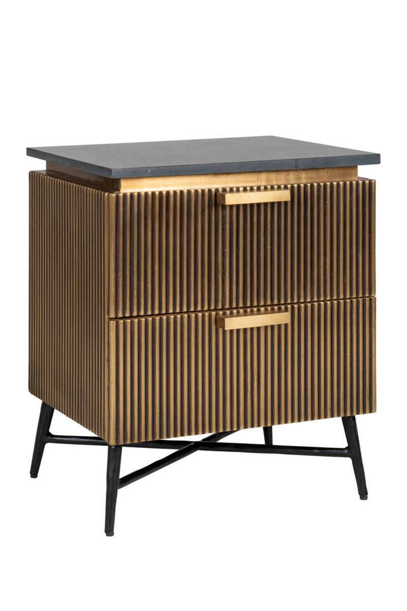 Modern Metal Bedside Cabinet | OROA Ironville | Woodfurniture.com