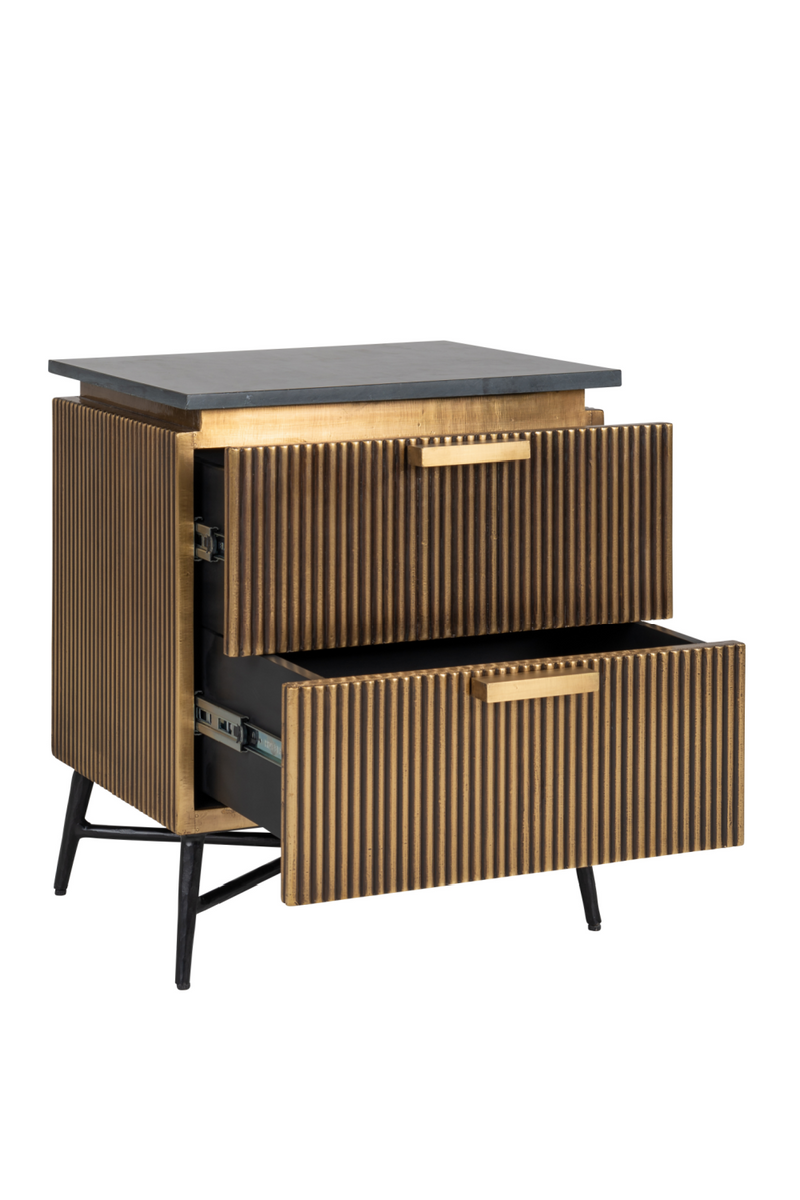 Modern Metal Bedside Cabinet | OROA Ironville | Woodfurniture.com