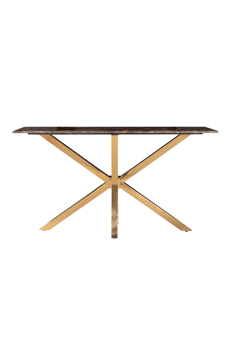 Brown Marble Console Table | OROA Conrad | Woodfurniture.com