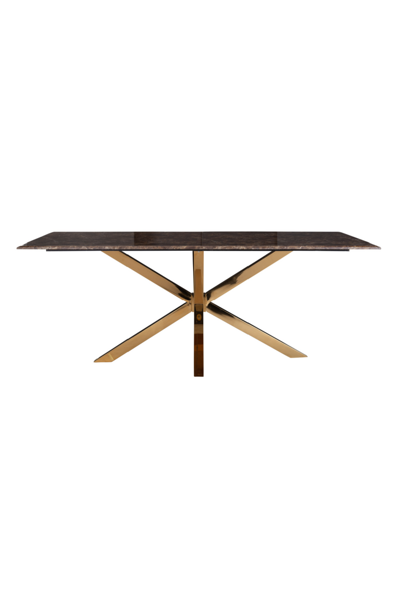 Gold Base Marble Dining Table | OROA Conrad | Woodfurniture.com