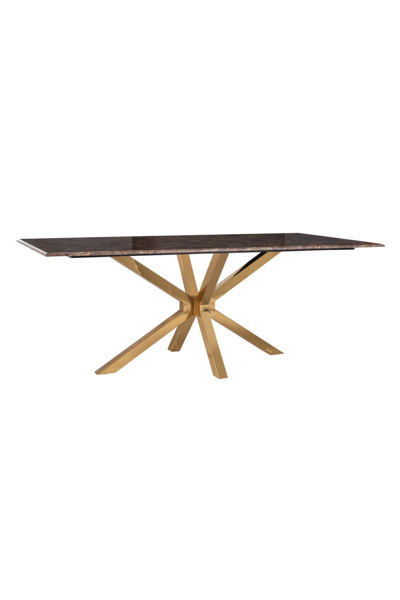 Gold Base Marble Dining Table | OROA Conrad | Woodfurniture.com